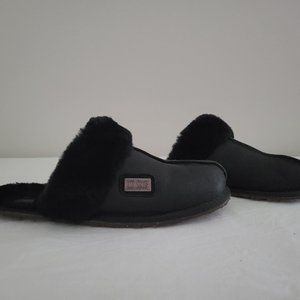 Australia LUXE Collective Leather/ Fur slipers. Size 10/11